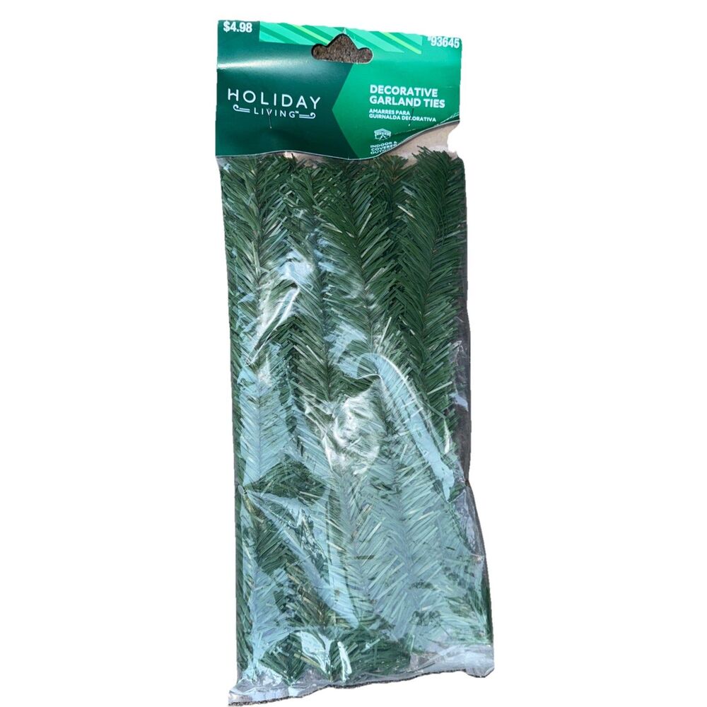 14" Pine Twist Ties 10 Pine Garland Hangers Holiday Decorating made Easy 10 Pk